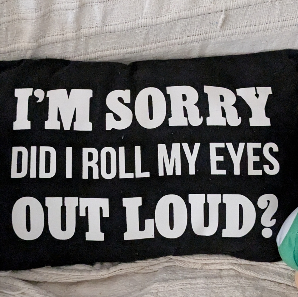 Black and White Graphic Pillow